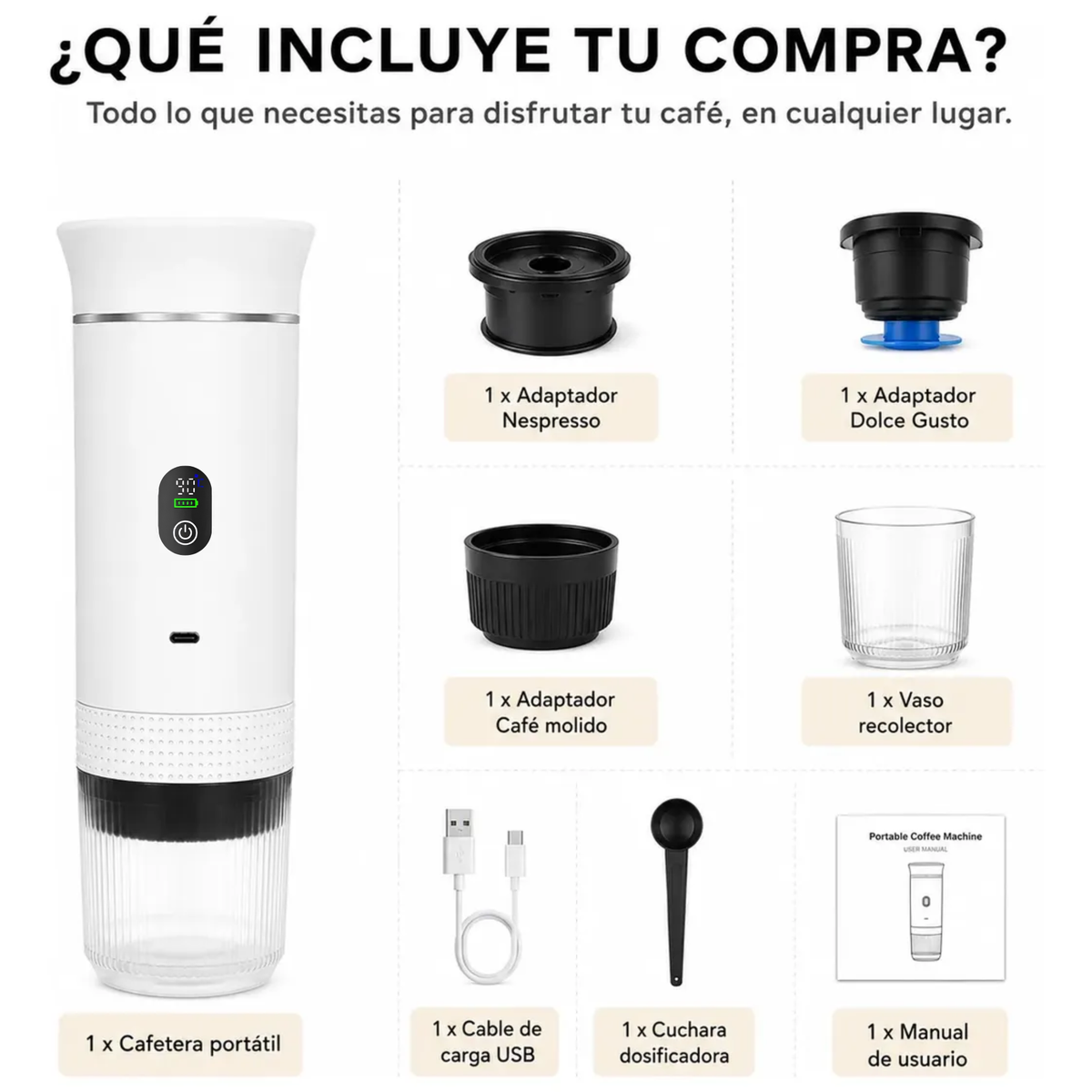 Nomad Cafetera Portátil 3 en 1