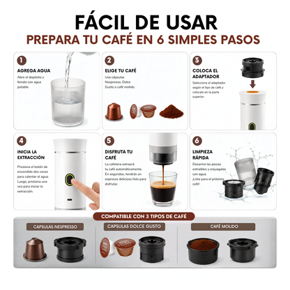 Nomad Cafetera Portátil 3 en 1